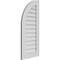 Ekena Millwork Quarter Round Top Left Surface Mount PVC Gable Vent w/ 3-1/2"W x 1"P Standard Frame, 18"W x 40"H GVPQL18X4001SN - alternate 2
